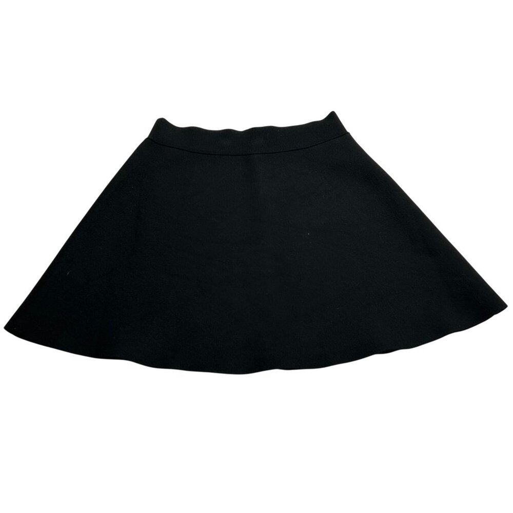 Bar III Womens Black Knit Skater Mini Skirt S Nylon/Rayon Blend